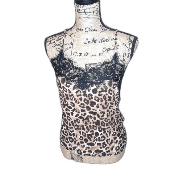 Zara Small Lace Animal Print cami NWT - Picture 4 of 6